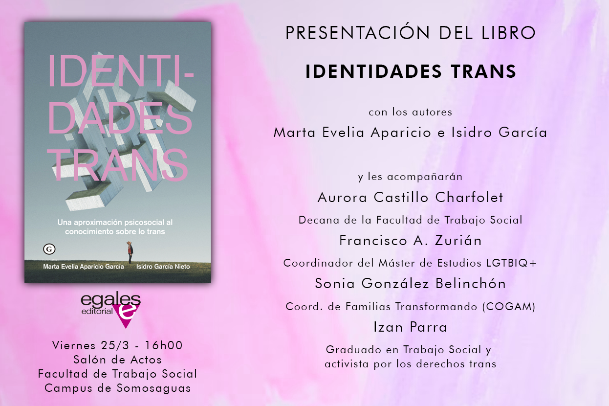 Presentación del libro Identidades trans